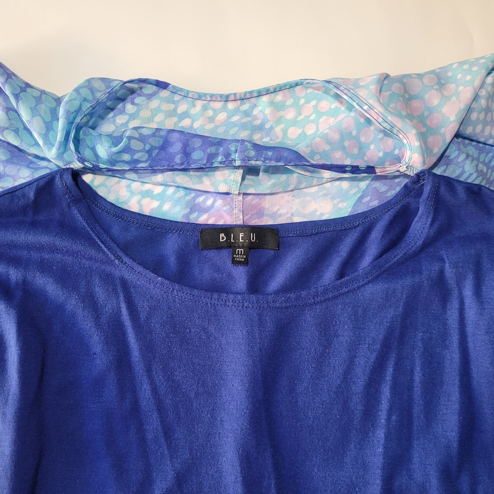 B.L.E.U. Multicolor Abstract Blouse - Picture 14 of 16